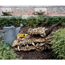 Design Toscano Stoker's Moors Dragon Skull Gothic Garden Statue, Large, 26 Inch, Polyresin, Full Color