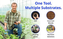 Bluelab Pulse Meter - Handheld Digital Soil Meter Measures Nutrients (TDS), Moisture & Temperature directly from the Root Zone - Grow Healthier Plants with Fast, Accurate Measurements