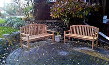 GOLDENTEAK Teak Round Top Bench Aquinah 4ft Outdoor Patio Garden Bench, Premium Grade-A Teak Wood Seating for Porch, Lawn, Deck & Backyard, Natural Oil Finish Furniture