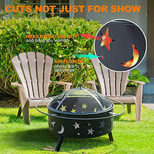 KOMFGT Movable Patio Heater Backyard Fire Pits & Bowls Garden Heating Basin Wood Burning