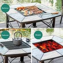 cfycfy987 Grilling Table Outdoor Barbecue Table Grill Yard Garden Iron Art Balcony Leisure Heating Brazier Outdoor