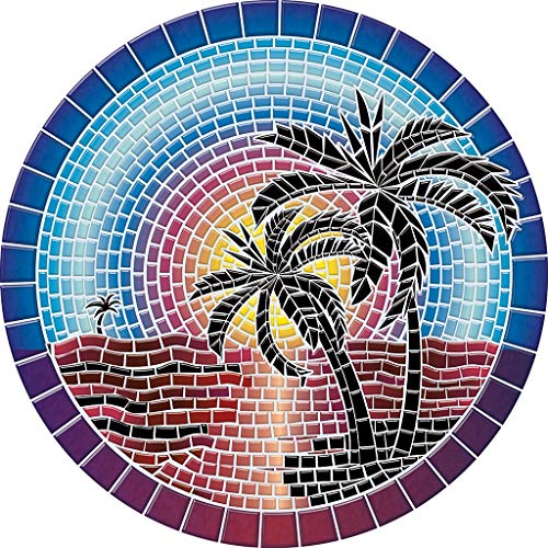 Drop-in Island Sunset Vinyl Swimming Pool Mat (59" x 59")