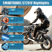 SMARTRAVEL Electric Bike with 1200W Brushless Motor, 32MPH, 20Ah Removable Battery, 20" Fat Tire, Front/Rear Turn Signals, Travel Bag, Matte Black