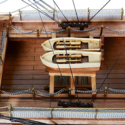 Old Modern Handicrafts Museum-Quality HMS Victory Model Ship Red
