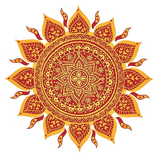 Custom Mosaics, Inc. Boundless Energy Mandala Porcelain Pool Mosaic 23"x23