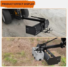 42" Tow Behind Box Scraper Blade Rust Resistant Lawn Tractor W/ Adjustable Grip