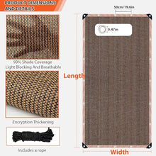 ACFBGFV 90% Mocha Garden Shade Fabric Sun Shade Cloth -Durable Sun Shade Cover for Plants, Outdoor, Greenhouse & Lawn Care | Lightweight Cover Mesh Fabric with Grommets, 34x47FT.