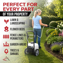 The ROP Shop Battery Powered 9 Gallon Cart Sprayer with Lithium-Ion Battery Pack and Charger