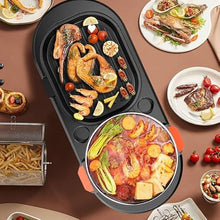 Electric Grill Smokeless Barbecue Baking Plates Hot Pot Steak Korean BBQ Non-stick Grilled Dual-use Pot