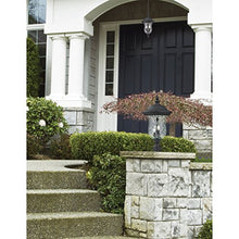 Z-Lite 533PHB-RBRZ Armstrong Outdoor Post Light with Aluminum Frame, Bronze Finish and Clear Water Glass Shade of Glass Material