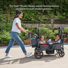Radio Flyer Voya 2-Seater Stroller Wagon Gray