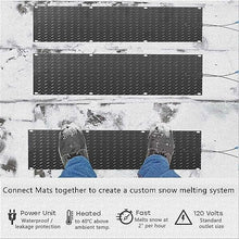 Various Sizes Snow Melting Mat, Residential Snow Melting Heated Walkway Mat, 110V Ice and Snow Melting Mats w/1.8m Power Cord, Slip-Proof, Melts 2 in o of Snow Per (1pcs-60x360cm/(23.6x142in))