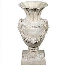 Design Toscano Greek Pan of Olympus Architectural Garden Urns Set of Two Roman Stone