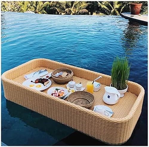 CZCZC Swimming Pool Floating Tray Floating Tray Floating Tray, Luxury Floating Tray Table & Bar, Swimming Pool Floating Beverage Bar, for Parties Indoor Outdoor Use Bar Party Accessories 39X20X8I