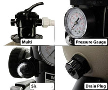 19-Inch Clear Above Ground Swimming Pool Sand Filter for Rx Clear