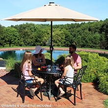 Sunnydaze 5-Piece Cast Aluminum Patio Dining Set - 4 Chairs and 41" Table Black