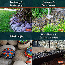 Southwest Boulder & Stone Mexican Beach Pebbles | 2000 Pounds of Smooth Unpolished Stones | Hand-Picked, Premium Pebbles for Garden and Landscape Design | Black, 1/2 Inch - 1 Inch