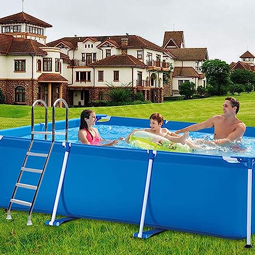 304 Stainless Steel Above Ground Pool Ladder, 52" Safety Steps with Handrails