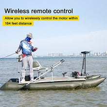 AQUOS 24V 80LBS 60" Bow Mount Electric Trolling Motor Black with Remote Control