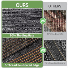 PIPRE 90% Sun Shade Cloth, 38 x 47 FT Pergola Shade Cover Canopy with Grommets, Sun Screen Fabric for Patio, Outdoor, Garden, Backyard, Black