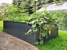GFP Kingsize Daniela Raised Garden Bed, 3.9'Wx9.7'L, Anthracite Gray