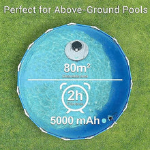 KANGJIEM Cordless Pool Vacuum Cleaner, Robotic Pool Cleaner, Self-Parking, with 140 Mins Maximum Runtime, Pool Vacuum for Above/In Ground Flat Pool Up to 1200 Sq Ft