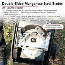 Electric Wood Chipper Shredder Mulcher Green