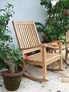 Anderson Teak Del-Amo Slat Back Rocking Armchair Teak