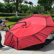 Outdoor Garden Umbrella Your Parasol into a Gazebo Garden Mosquito Cover Net Patio Umbrella Screen with Zipper Doorols for Indoor and Outdoor, Camping (Color : Black, Size : 275 X (Black 275 X 230cm