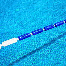 TUOYIBO Swimming Pool Lane Dividers, Safety Float Ro Blue White Buoy Kit for Inground Pool Divide Deep Water & Shallow Beach, 10/20 Ft 24/30/ 33 Feet, with 2 Stainless Hooks 5m