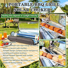 Solar Oven,Portable Olar Stove，Solar Powered Camping GrillPortable BBQ Grill, Solar Grill for Backpacking,Camping Travel and Hiking Small Model