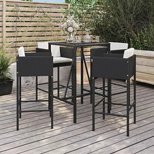 AMBERARD Garden Bar Set Black Furniture Set