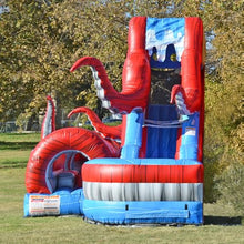 JumpOrange Ocean Battle Wet Dry Obstacle Course with Pool + Blower (Right Piece)