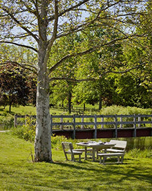 Polywood Park Bench Slate Grey