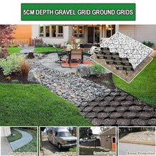 2" HDPE Gravel Stabilizing Geo Cell Permeable Ground Grid Heavy Duty Foundation Support for Driveway Walkway Patio Slope Parking Outdoor Erosion Control & Soil Stabilization(6x10m(20x33ft))