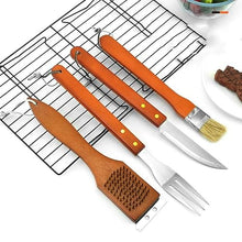 BBQ Tool Combination Set Stainless Steel Portable Carrying Case 18 Piece