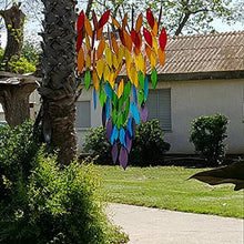 Colorful Wind Chimes Wall Hanging Chime Outdoor Maple Leaf Wind Chimes Window Courtyard Gardening Decor