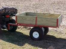 COUNTRY MANUFACTURING Heavy Duty ATV Trailer Model - Utility Dump Cart for Lawn Mower, Garden, and Yard - Small Pull Behind ATV Trailer.