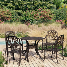 MNCVXAXG 5 Piece Bistro Set Cast Aluminum Bronze