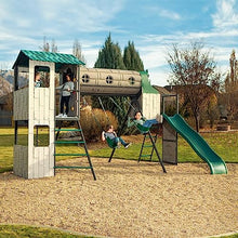 Lifetime Adventure Tunnel Swing Set Playset Earthtone