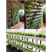 Vertical Garden Planter, Wall Hanging Container Boxes for Three-Dimensional Greening Planting, Family Balcony Vegetable Pot for Vegetables Flowers (Color : White, Size : 57x115cm-3pc)