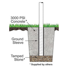 White Titan Flagpole Sets | White | 22'H