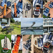 Outdoor Solar Grill, Outdoor Integrated Solar BBQ Grill Cooker Portable Parabolic Solar Cooker Camping Fuel Free Stoves Cooker Barbecue Cooking Tools