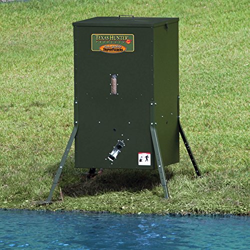 Texas Hunter Products Directional Fish Feeder 250 lb Capacity Hunter Green