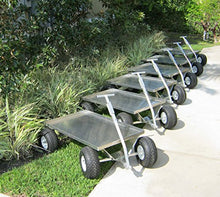 Heavy Duty Jupiter Pull Wagon Aluminum- Pull Cart-Large 13" Turf Tires- Made in USA!