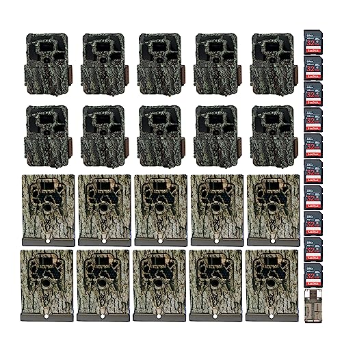 Browning Dark Ops Pro X Cellular Game Camera Bundle with Infrared Night Vision and Accessories (10-Pack)