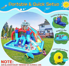 Wesoky 10-in-1 Inflatable Bounce House Water Slide with Blower