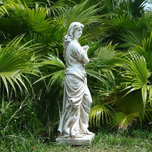 GENUINQ 46'' H Greek Muse Euterpe Nymph Statue Garden Decor