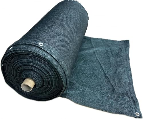 Farm Plastic Supply - Shade Cloth with Grommets - 65% - Mesh Fabric for Fence Privacy Screen, Garden Shade, Mesh Fence Screening, Shade Cloth Rolls, Wind Screen (12' x 250')