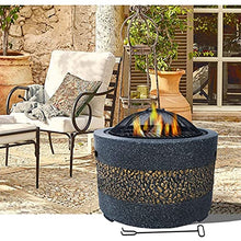 SLGGPJBU Garden Fire Pit Table Top Fire Pit Outdoor Heaters & Fire Pits Backyard Patio Garden Fireplace with Grill Grate for Heating//Fire Bowls The Garden/Beach/Patio